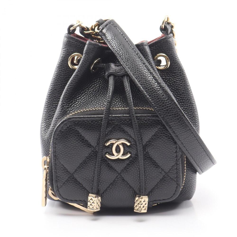 Chanel Matelassé Drawstring Shoulder Bag/Handbag, Caviar Leather (Grained Cal...